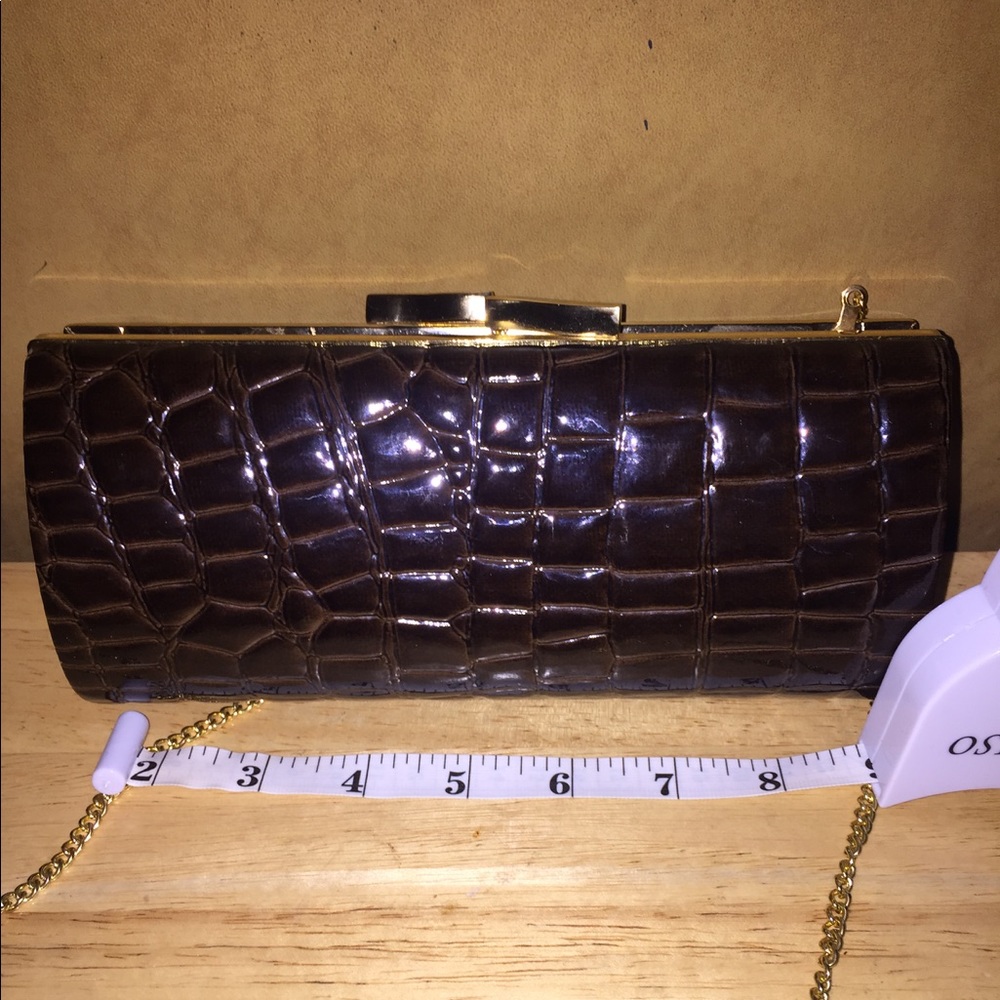 Brown evening clutch
